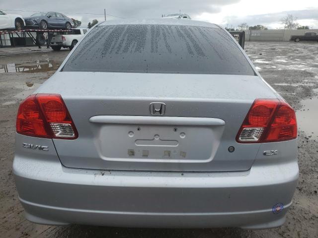 2HGES26805H543622 - 2005 HONDA CIVIC EX SILVER photo 6