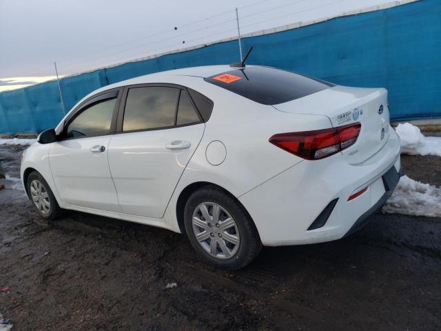 3KPA24AD9ME406394 - 2021 KIA RIO LX WHITE photo 2