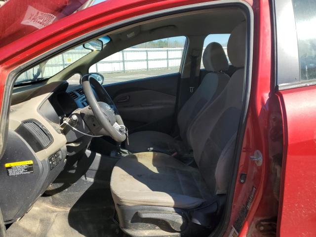 KNADM4A3XF6429560 - 2015 KIA RIO LX RED photo 7