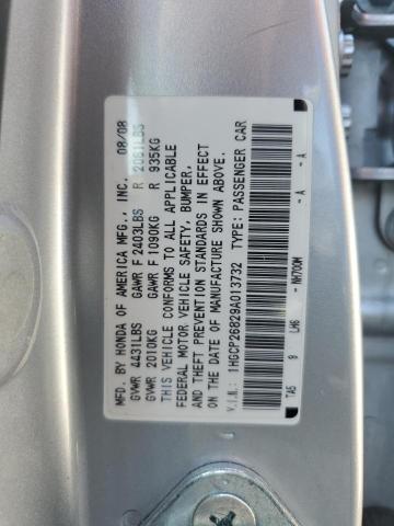 1HGCP26829A013732 - 2009 HONDA ACCORD EXL SILVER photo 13