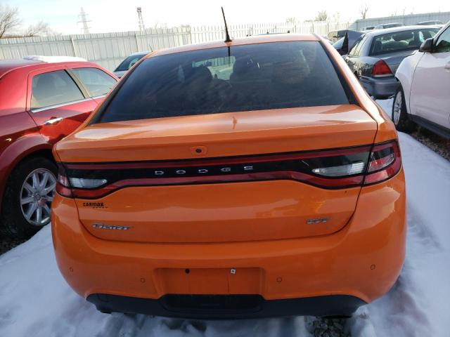 1C3CDFCB3DD340893 - 2013 DODGE DART LIMITED ORANGE photo 6