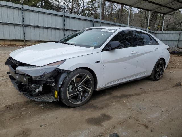 KMHLR4AFXNU358263 - 2022 HYUNDAI ELANTRA N LINE WHITE photo 1