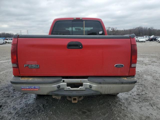 1FTNW21P24EA67364 - 2004 FORD F250 SUPER DUTY RED photo 6