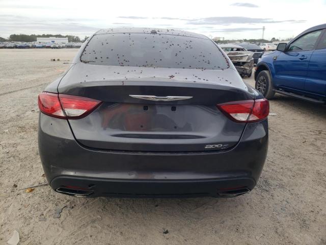 1C3CCCBG0FN517993 - 2015 CHRYSLER 200 S GRAY photo 6