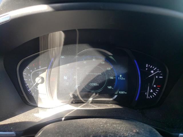 5NMS3CAD7LH282029 - 2020 HYUNDAI SANTA FE SEL Կապույտ լուսանկար 9