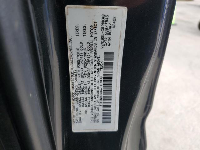 5TESN92NX4Z367839 - 2004 TOYOTA TACOMA XTRACAB PRERUNNER 石墨色 照片 13