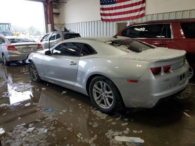 2G1FB1E31D9203481 - 2013 CHEVROLET CAMARO LT SILVER photo 2