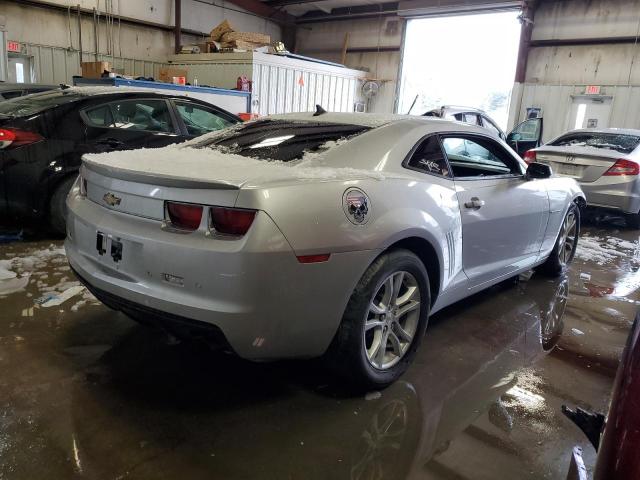 2G1FB1E31D9203481 - 2013 CHEVROLET CAMARO LT SILVER photo 3