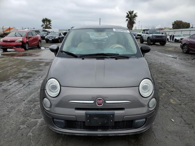 3C3CFFAR1CT233506 - 2012 FIAT 500 POP GRAY photo 5