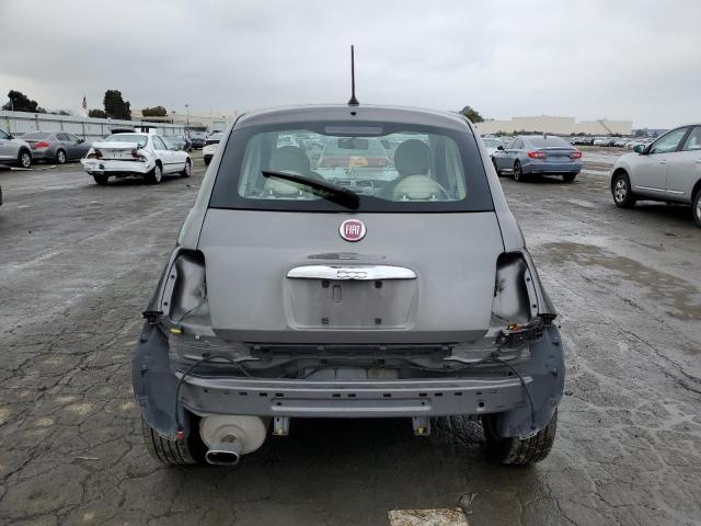 3C3CFFAR1CT233506 - 2012 FIAT 500 POP GRAY photo 6