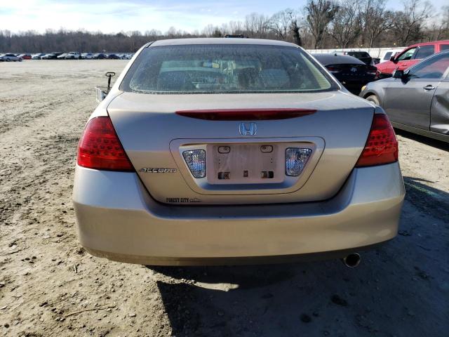 1HGCM56106A151052 - 2006 HONDA ACCORD VALUE BEIGE photo 6