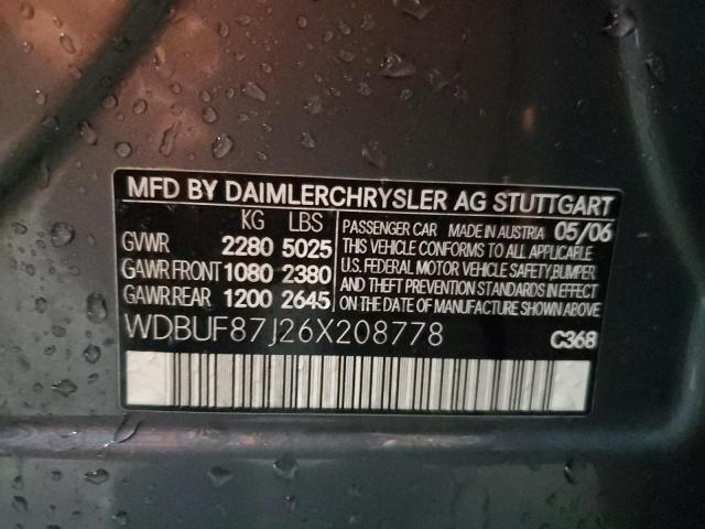 WDBUF87J26X208778 - 2006 MERCEDES-BENZ E 350 4MATIC GRAY photo 13