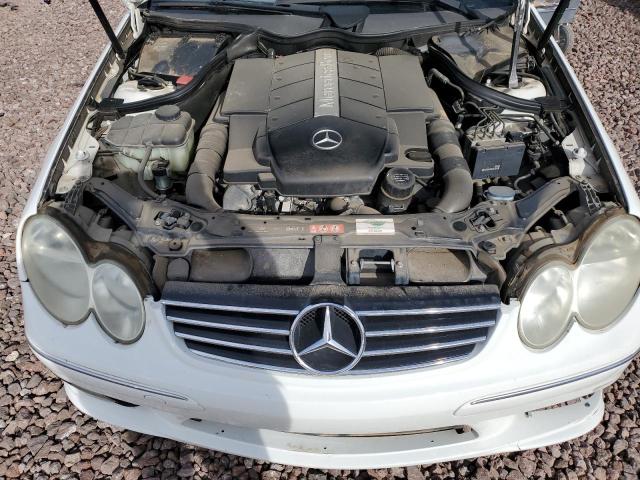 WDBTK75G35T047386 - 2005 MERCEDES-BENZ CLK 500 WHITE photo 11