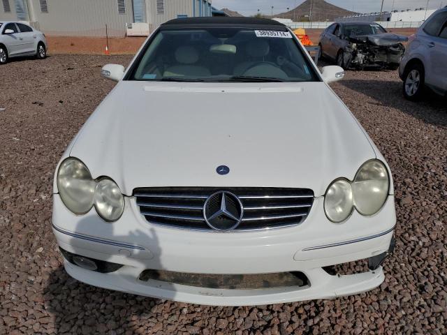 WDBTK75G35T047386 - 2005 MERCEDES-BENZ CLK 500 WHITE photo 5