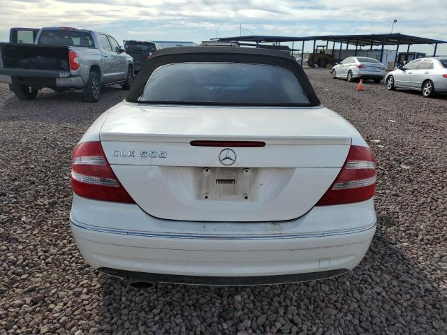 WDBTK75G35T047386 - 2005 MERCEDES-BENZ CLK 500 WHITE photo 6