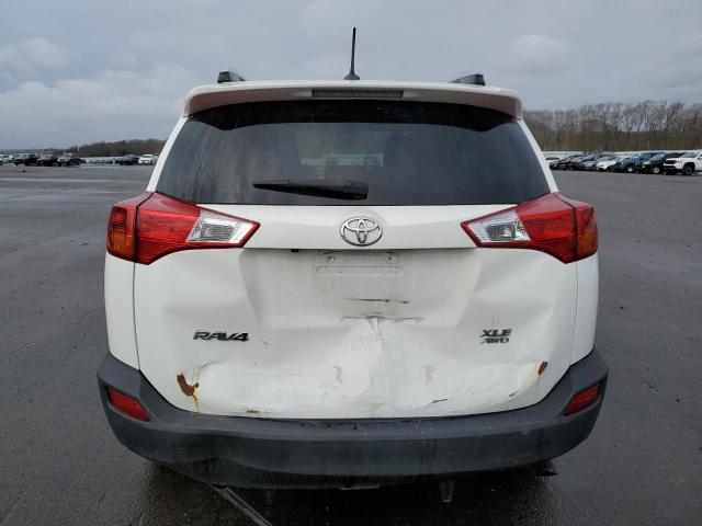 JTMRFREVXFD160595 - 2015 TOYOTA RAV4 XLE WHITE photo 6