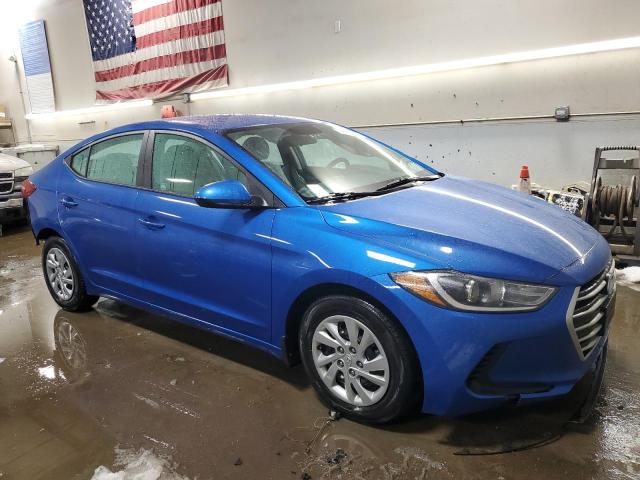 KMHD74LF4JU607514 - 2018 HYUNDAI ELANTRA SE BLUE photo 4