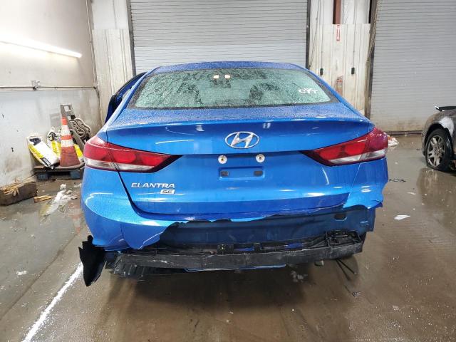 KMHD74LF4JU607514 - 2018 HYUNDAI ELANTRA SE BLUE photo 6