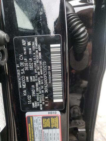 3KPA24AD0PE535273 - 2023 KIA RIO LX BLACK photo 12