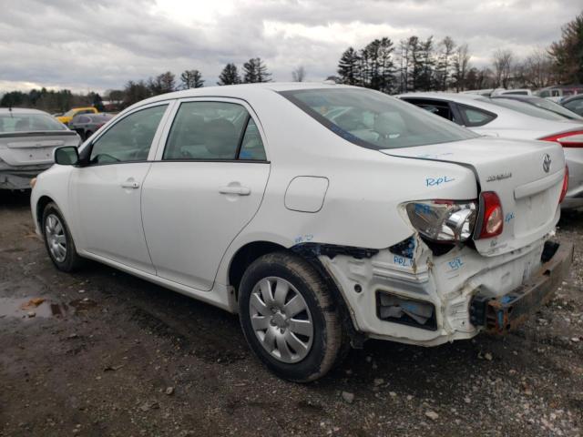 2T1BU40E49C125151 - 2009 TOYOTA COROLLA BASE WHITE photo 2