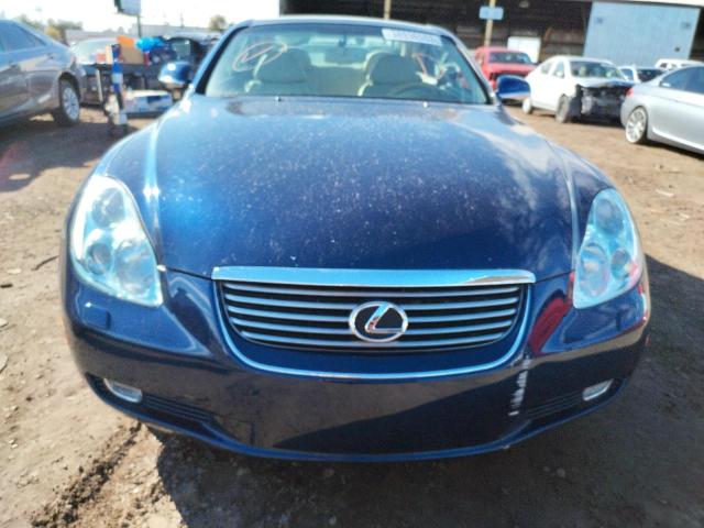 JTHFN48Y650061906 - 2005 LEXUS SC 430 BLUE photo 5