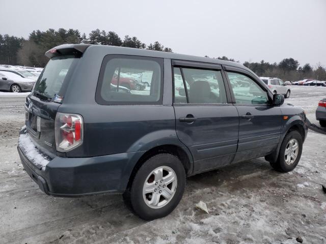 2HKYF18156H512935 - 2006 HONDA PILOT LX GRAY photo 3