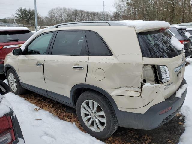 5XYKUDA26BG039662 - 2011 KIA SORENTO EX CREAM photo 2