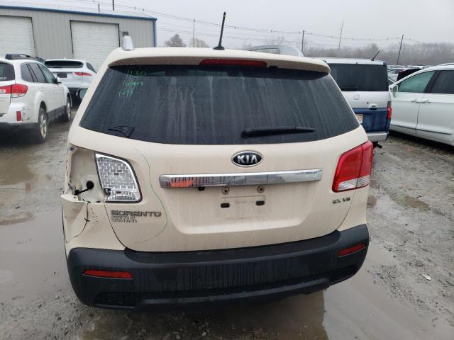 5XYKUDA26BG039662 - 2011 KIA SORENTO EX CREAM photo 6