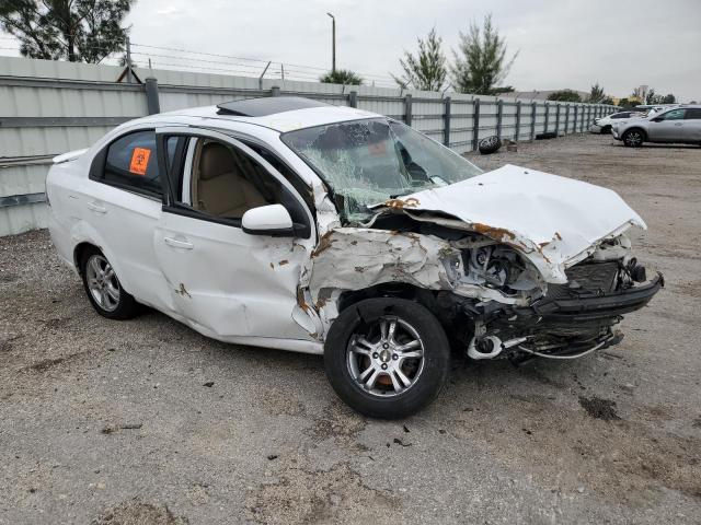 KL1TG5DE8BB257952 - 2011 CHEVROLET AVEO LT WHITE photo 4