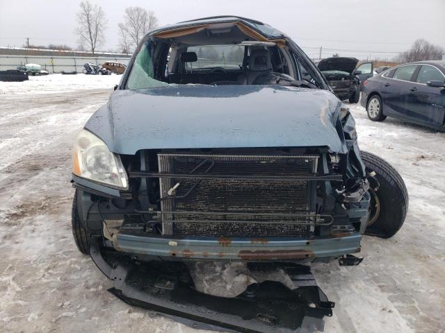 2HKYF18605H534240 - 2005 HONDA PILOT EXL BLUE photo 5