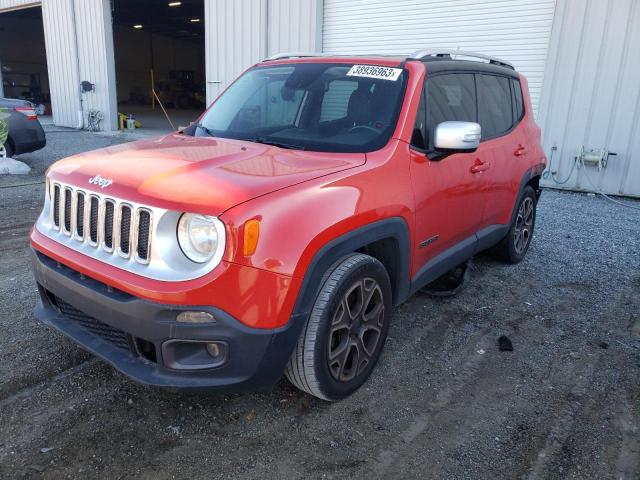 ZACCJADT0GPE02268 - 2016 JEEP RENEGADE LIMITED RED photo 1