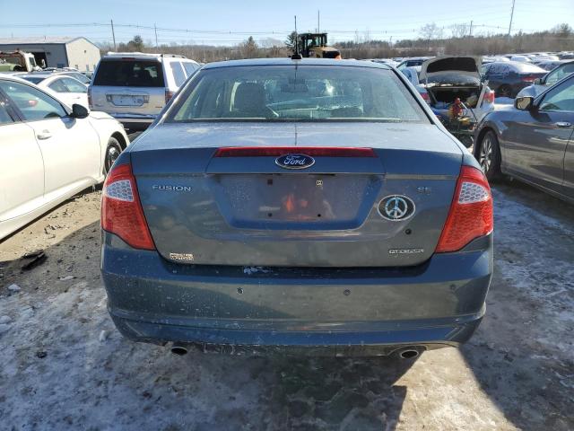 3FAHP0HG3BR289318 - 2011 FORD FUSION SE BLUE photo 6