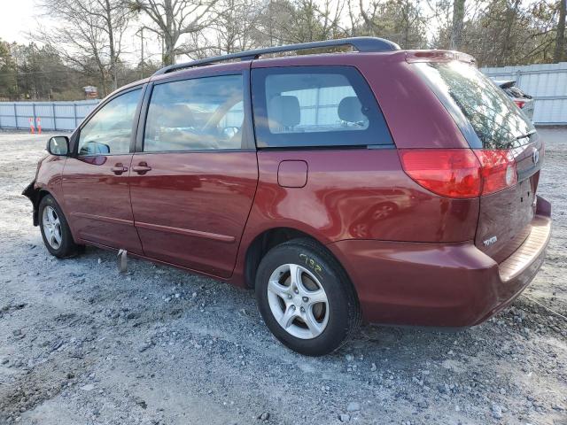 5TDZA23C86S451494 - 2006 TOYOTA SIENNA CE BURGUNDY photo 2