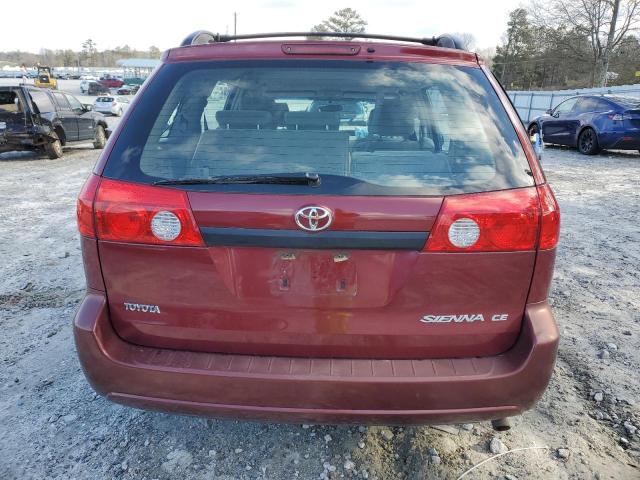 5TDZA23C86S451494 - 2006 TOYOTA SIENNA CE BURGUNDY photo 6