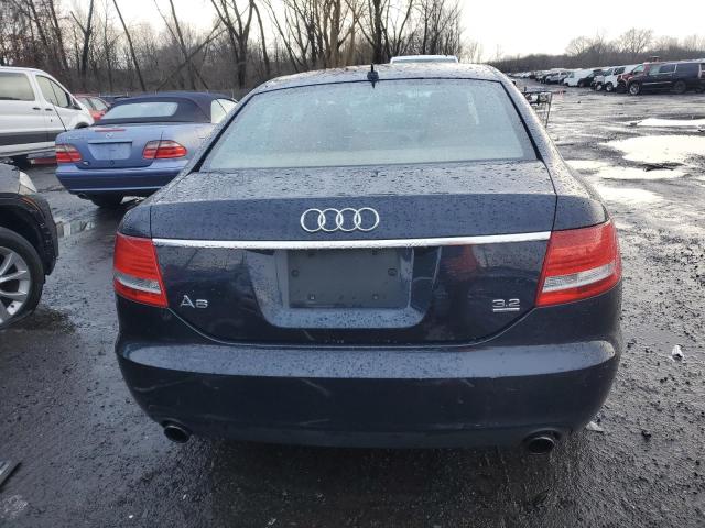 WAUDH74F27N052452 - 2007 AUDI A6 3.2 QUATTRO BLUE photo 6