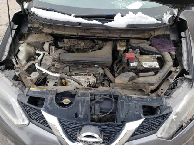 KNMAT2MV6GP657478 - 2016 NISSAN ROGUE S GRAY photo 11