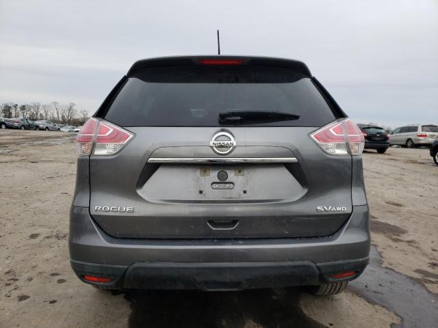 KNMAT2MV6GP657478 - 2016 NISSAN ROGUE S GRAY photo 6