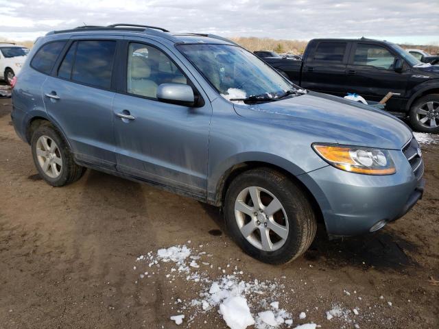 5NMSH73E69H316002 - 2009 HYUNDAI SANTA FE SE BLUE photo 4