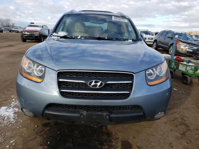 5NMSH73E69H316002 - 2009 HYUNDAI SANTA FE SE BLUE photo 5