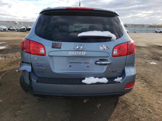 5NMSH73E69H316002 - 2009 HYUNDAI SANTA FE SE BLUE photo 6