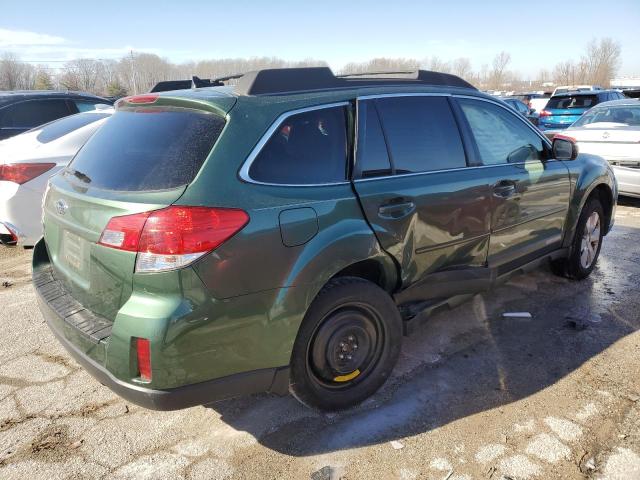 4S4BRCHC5B3363101 - 2011 SUBARU OUTBACK 2.5I PREMIUM GREEN photo 3