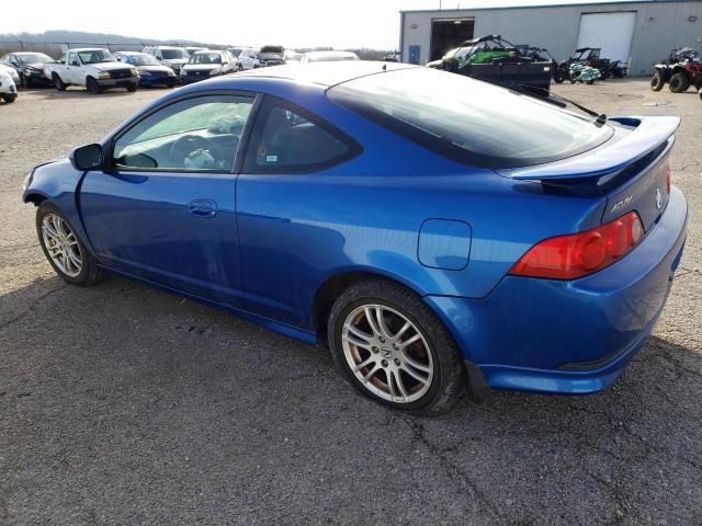 JH4DC54866S020738 - 2006 ACURA RSX BLUE photo 2