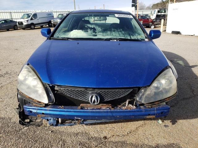 JH4DC54866S020738 - 2006 ACURA RSX BLUE photo 5