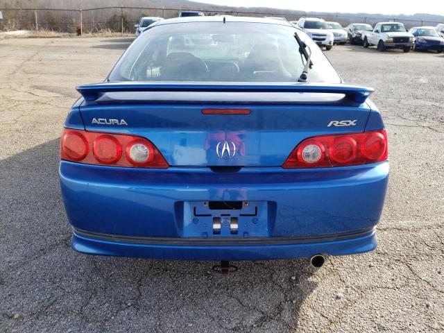 JH4DC54866S020738 - 2006 ACURA RSX BLUE photo 6