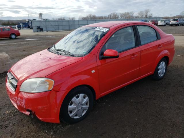 KL1TD566X8B081302 - 2008 CHEVROLET AVEO BASE RED photo 1