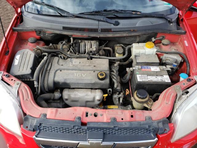 KL1TD566X8B081302 - 2008 CHEVROLET AVEO BASE RED photo 11