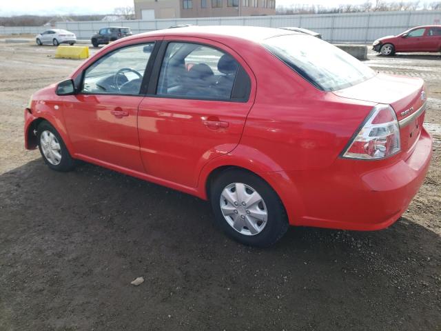 KL1TD566X8B081302 - 2008 CHEVROLET AVEO BASE RED photo 2