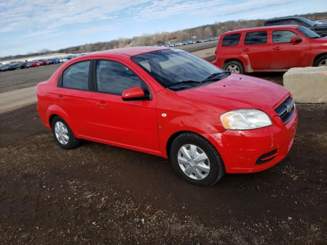 KL1TD566X8B081302 - 2008 CHEVROLET AVEO BASE RED photo 4