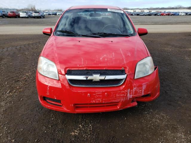 KL1TD566X8B081302 - 2008 CHEVROLET AVEO BASE RED photo 5
