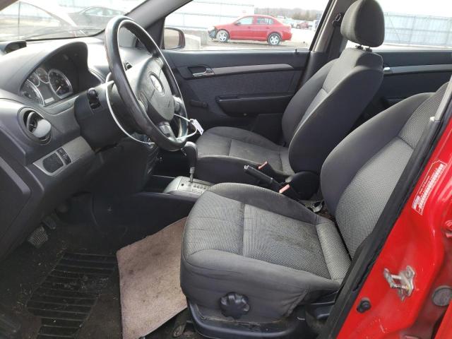 KL1TD566X8B081302 - 2008 CHEVROLET AVEO BASE RED photo 7